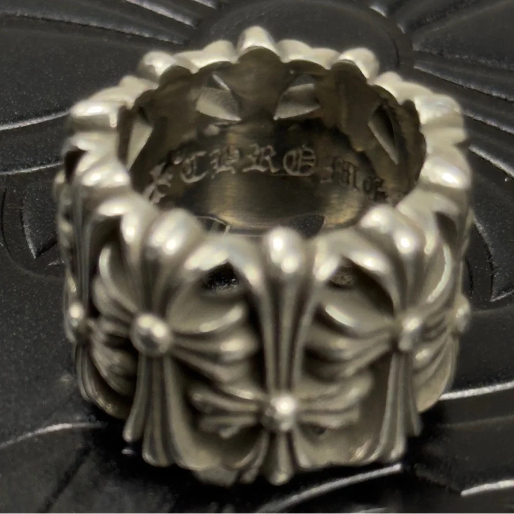 Chrome Hearts 925 Silver Cemetery Ring Size 7 US - Picture 7 of 11